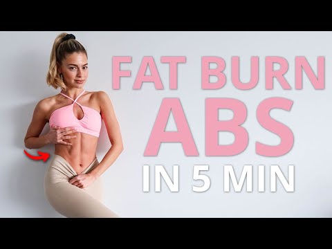5 MIN. FAT BURN ABS WORKOUT to Slim & Tone Your Mid Section At Home