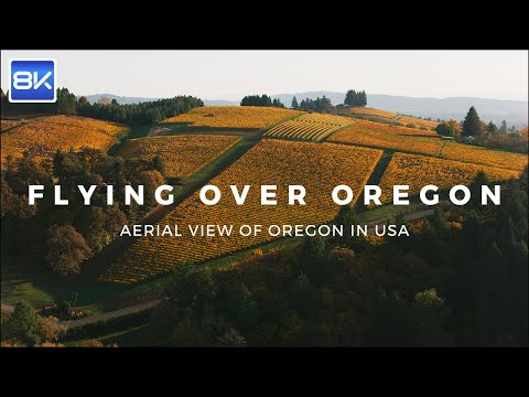 [8K HDR DEMO] Flying over Oregon - Aerial View of Oregon in USA