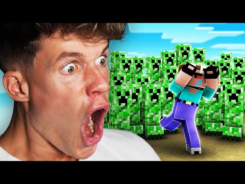 laserluca - Minecraft, but monsters REPRODUCE when you LOOK AT them 😱
