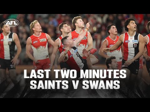 Last Two Minutes: St Kilda v Sydney Swans | Round 17, 2024 | AFL