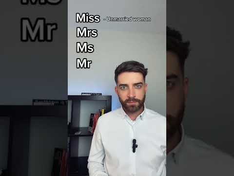 What’s the difference between MISS, MRS, MS and MR in English? 🔥