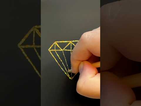Mind Blowing Geometric Diamond Art Anyone Can Draw #shorts #kids