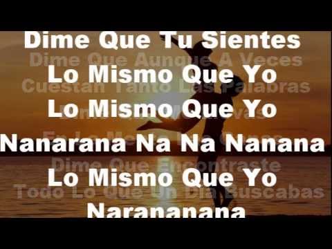 Dime lo que sientes - Bacilos con letra