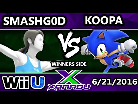 S@X 160 - SmashG0D (Wii Fit Trainer) Vs. Koopa (Sonic) SSB4 Tournament - Smash Wii U - Smash 4