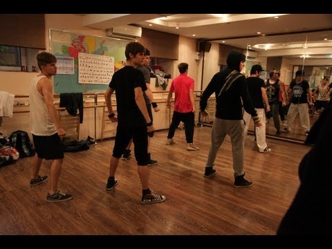 Dance practice. Arirang TV shooting [k-pop cover dance festival 2012]