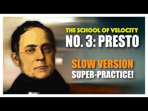 Best Intermediate Etude for Arpeggios! (Czerny: Op. 299, No. 3) (Slow version for learning!)