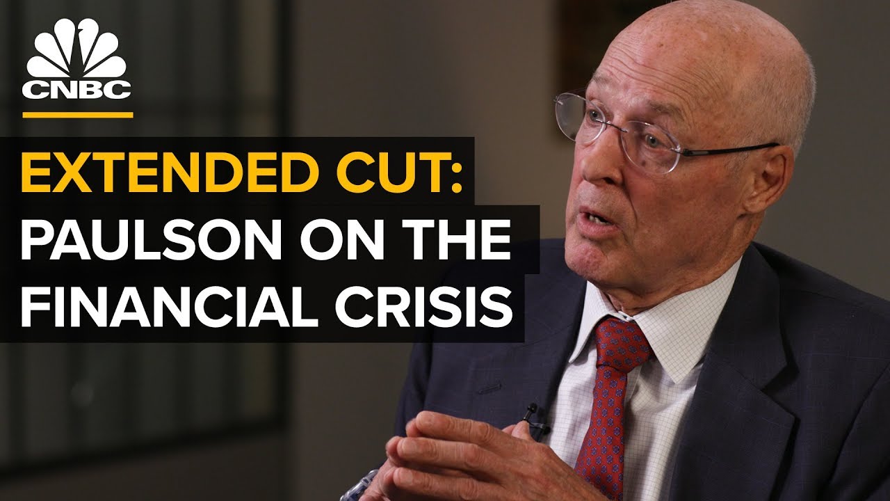 Former Treasury Sec. Paulson On The 2008 Crisis