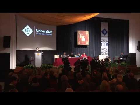 Acte d'investidura de la senyora Maria del Mar Bonet com a doctora honoris causa de la UIB