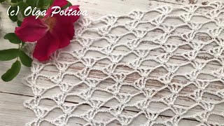 Quick and Easy Crochet Stitch for Lacy Curtains, Crochet Video Tutorial