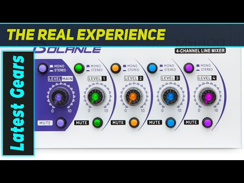 MH400 Mini Audio Mixer: The Ultimate Compact Stereo Line Mixer for Musicians!