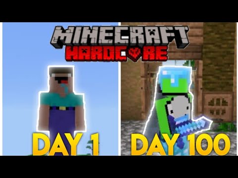 hybrid gaming - I survived 100 Days In Jungle Biome only in Hardcore Minecraft (HINDI)