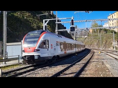 Tilo-Flirt abfahrt in Lugano