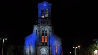 preview picture of video 'Vitro Nimbus - Firminy - Scenographie Lumiere - Eglise Du Mat'