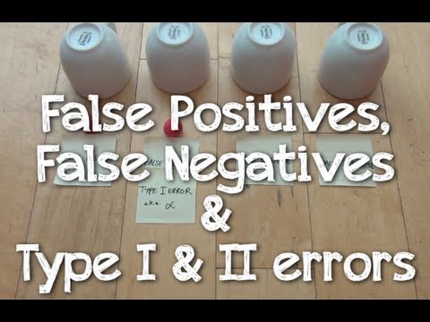 False Positives, False Negatives & Type I & II Errors