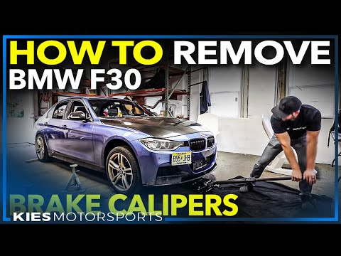 How to Remove F30 BMW Front Brake Calipers for Powder Coating, Painting, Replacement and BBK!
