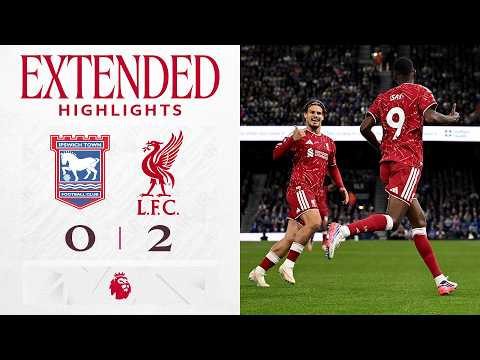 Extended Highlights: Ipswich 0-2 Liverpool | Isak scores two in three minutes!