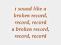 Jason derulo - Broken record Lyrics 