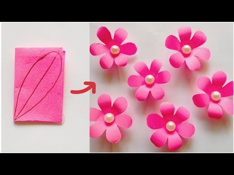 How To Make Five Petals Flower || Easy Flower Craft || Paper Flower Very Easy || Origami Flower