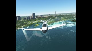 MSFS VR, V35B Bonanza test over Niagara Falls