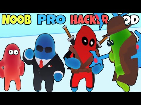 Join Blob Clash 3D - NOOB vs PRO vs HACKER vs GOD