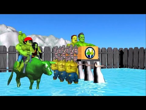 Scary Teacher 3D - Nickhulk and Shehulk vs Siren Head Troll Funny MissT Family Movies