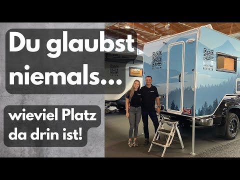 TINYHOUSE YOU'LL NEVER BELIEVE HOW MUCH SPACE THERE IS Motorhome pop-up cabins: Thokie Pick Up Cabin