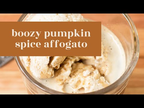 Boozy Pumpkin Spice Affogato