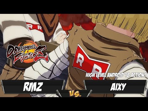 High Level Android 18 action! Aixy fights RMZ![DBFZ PS4]