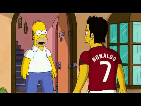 Cristiano Ronaldo On The Simpsons - Nike Commercial - HD