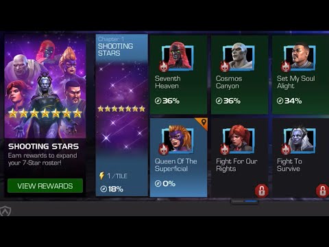 SHOOTING STARS | Easy with just 6* Fights - Queen of the Superficial | #mcoc