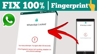 How to Fix WhatsApp Fingerprint Lock Not Working