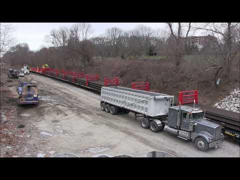 Removed railroad siding restoration - Fall River, MA - South Coast Rail