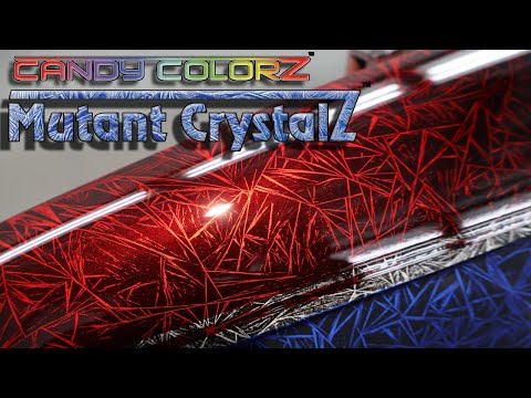 Apple Red and Sapphire Blue Candy ColorZ Over Mutant CrystalZ
