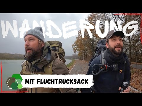 19 KG Fluchtrucksack Wanderung #Teil 1 | Winter bei 3 Grad | Ziel 70KM