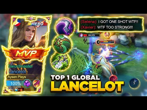 NO ONE CAN BEAT THIS LANCELOT MASSIVE DAMAGE BUILD | BEST BUILD AND EMBLEM 2023 | LANCELOT MLBB