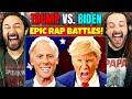 Donald Trump Vs Joe Biden EPIC RAP BATTLES OF HISTORY REACTION