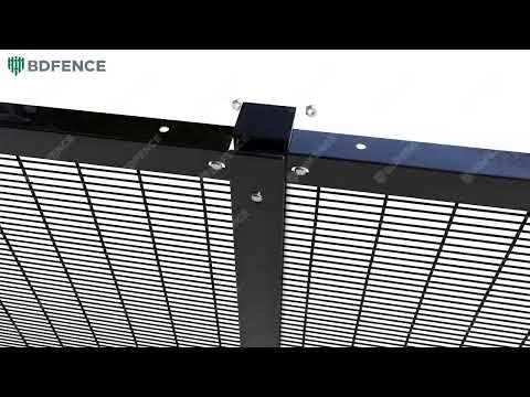 How does the 358 high security fence installed