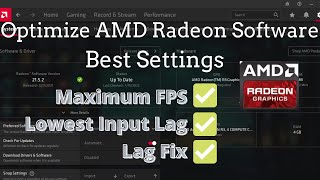 🔧How to Optimize AMD Radeon settings for gaming and perfomance | ✅Boost Perfomance | 2022