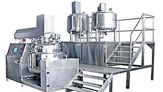 preview picture of video 'Vauum emulsifier machines mixing tank interpretation of how to operate vacuum emulsion homogenizer'