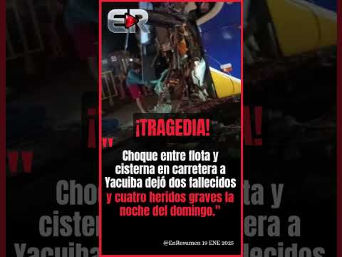 LUTO EN LA RUTA 9: Choque frontal entre bus y cisterna deja dos muertos en la entrada a Yacuiba