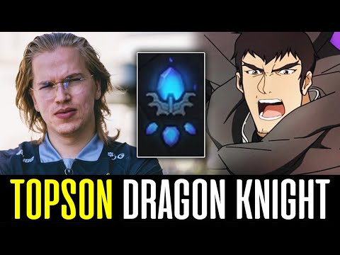 Topson pushing DRAGON KNIGHT's Limit - AGHANIM's SCEPTER/SHARD Build DOTA 2