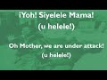 SARAFINA SIYELELE MAMA LYRICS