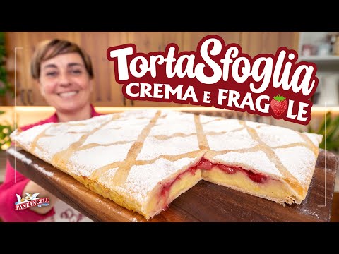 TORTA SFOGLIA CREMA E FRAGOLE Ricetta Facile - Fatto in Casa da Benedetta