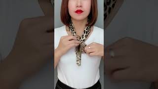 Download lagu Easy Silk Scarf Tie Methods | How to wear a scarf? P4040223 #scarfwearing mp3