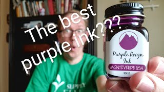 Monteverde Purple Reign Review, Comparison with 5 Other Purple Fountain Pen Inks