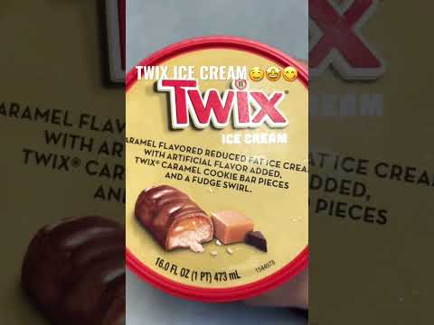 TWIX ICE CREAM 🤩🤤😋 #twix #icecream #food #foodie #foodlover #yummy #sweets #chocolate #candy