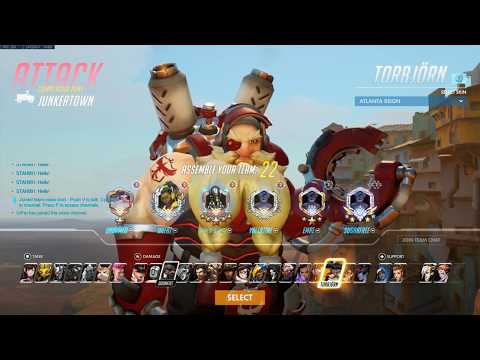 Dafran with Torbjörn and Widowmaker on Junkertown