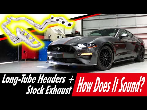 18+ Mustang Headers + Stock Exhaust Sound | Start-Up, Revs, Wide Open Throttle