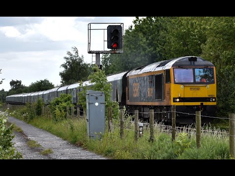 GBRf Class 60 No. 60021 on 6E10 Liverpool Biomass Terminal - Drax Aes @ Denton Jn on 12.06.22 - HD