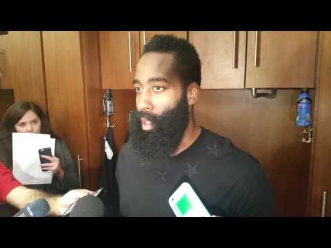 James Harden after Rockets first 2016-17 preseason game